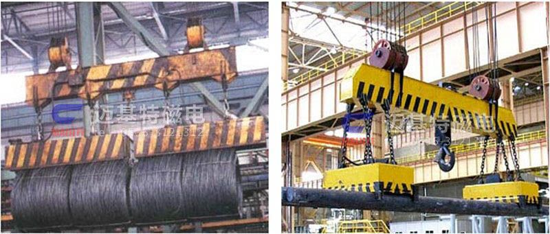 MW12系列、MW15系列吊運捆扎螺紋鋼、圓鋼用起重電磁鐵
